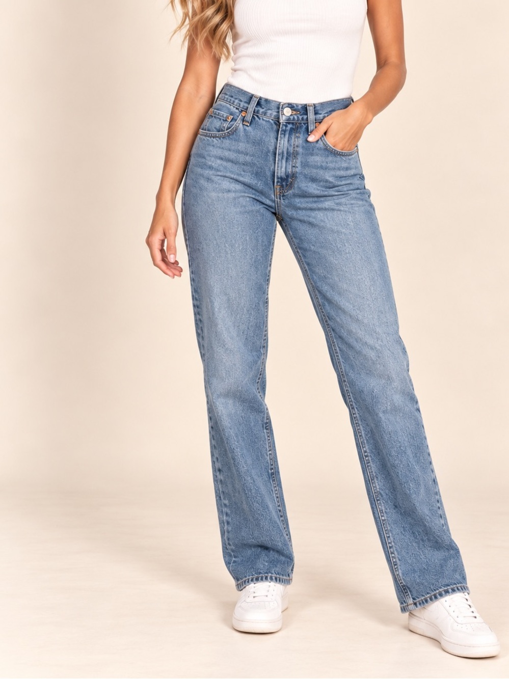 Levi's Pro Low Straight Light Wash Blue Jeans Size 24